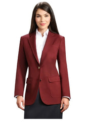 Neil Allyn Career Basics Women's Burgundy Blazer Jacket