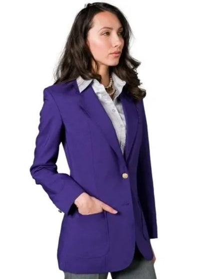 Executive Apparel Ultralux Women's Purple Blazer Jacket 1   - from alligatorwarehouse.com