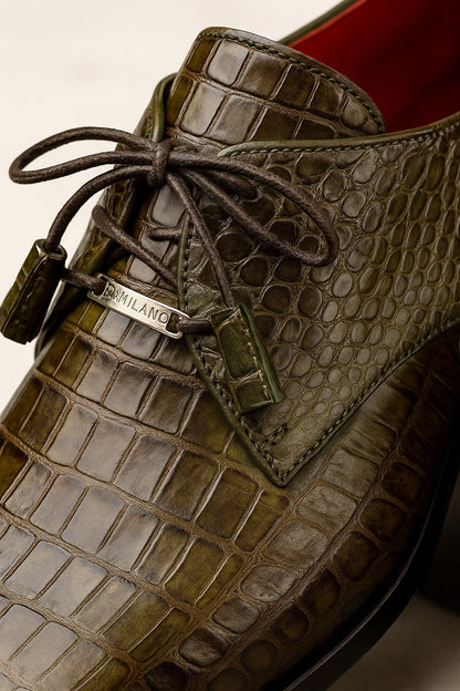 Marco Di Milano Lacio WoodGreen Caiman Crocodile Derby
