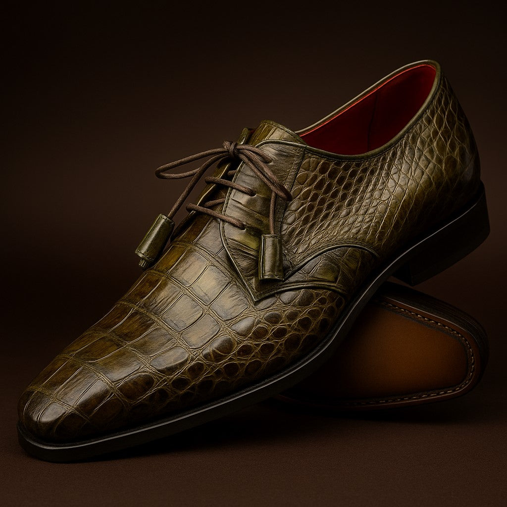 Marco Di Milano Lacio WoodGreen Caiman Crocodile Derby