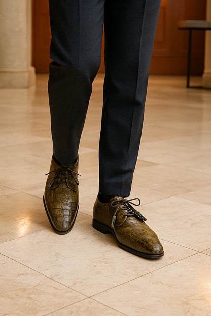 Marco Di Milano Lacio WoodGreen Caiman Crocodile Derby