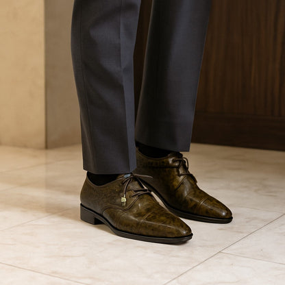 Marco Di Milano Lacio WoodGreen Caiman Crocodile Derby