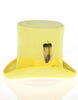 Victorian Steampunk Top Hat - 1800 19th Century - Dressy Loden Felt Top Yellow Hat 2   - from alligatorwarehouse.com