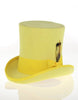 Victorian Steampunk Top Hat - 1800 19th Century - Dressy Loden Felt Top Yellow Hat 3   - from alligatorwarehouse.com