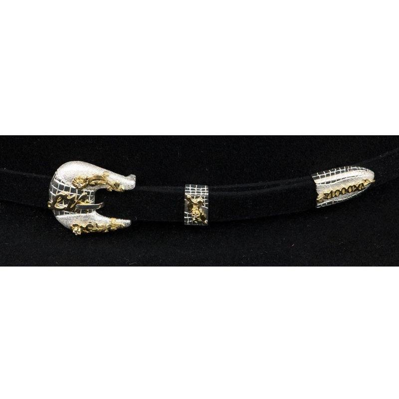 1000x Larry Mahan's Imperial Hat Genuine Mink Black 4   - from alligatorwarehouse.com