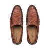 Mens Mezlan Rollini Ostrich Quill Dress Shoe Loafer in Black 10   - from alligatorwarehouse.com