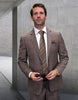 Statement Men's Grid Pattern Wool Suit - Big & Tall 2-Piece 3 ABANO-BG-BRONZE-56R  - from alligatorwarehouse.com