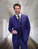 Statement Men's Outlet 2-Piece Big & Tall 100% Wool Fashion Suit – Modern Grid Design 2 ABANO-BRONZE-34S  - from alligatorwarehouse.com