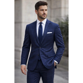 statement-men-s-2-piece-100-wool-modern-fit-suit-sharp-windowpane-pattern