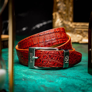 Marco Di Milano Emilio Belt - Rustic Cognac Leather Shoe