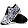 Marco Di Milano Alonzo Newspaper Genuine Caiman Crocodile Casual Sneakers 2 ALONZO_CAIMAN FUSCUS_NEWSPAPER_8  - from alligatorwarehouse.com