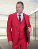 Statement Men's 3-Piece Fashion Suit – 100% Wool with Striking Bold Colors 2 AMIRI-ASH-34S  - from alligatorwarehouse.com