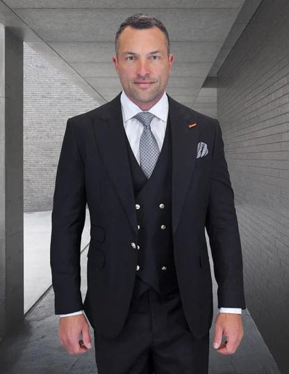 Statement Men's 3 Piece 100% Wool Fashion Suit - Bold Colors