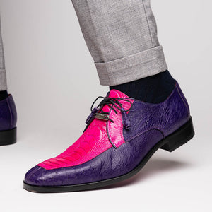Marco_Di_Milano Andretti: Pink Suede Loafers