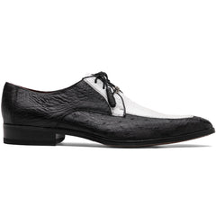 Marco Di Milano Andretti Black/White Ostrich Leg Shoes