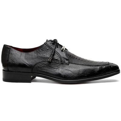 Marco Di Milano Andretti Black Ostrich Leg Shoes 1 ANDRETTI_OSTRICH-OSTRICH LEG_BLACK_8.5  - from alligatorwarehouse.com