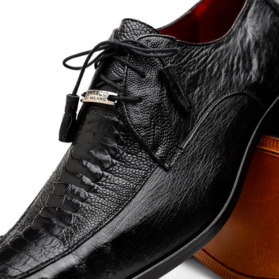 Marco Di Milano Andretti Black Ostrich Leg Shoes 4 ANDRETTI_OSTRICH-OSTRICH LEG_BLACK_8.5  - from alligatorwarehouse.com