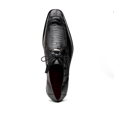 Marco Di Milano Andretti Black Ostrich Leg Shoes 3 ANDRETTI_OSTRICH-OSTRICH LEG_BLACK_8.5  - from alligatorwarehouse.com
