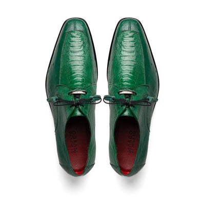 Marco Di Milano Andretti Green Lemon Ostrich Leg Dress Shoes 3 ANDRETTI_OSTRICH_GREEN LEMON_8  - from alligatorwarehouse.com