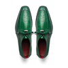 Marco Di Milano Andretti Green Lemon Ostrich Leg Shoes 4 ANDRETTI_ANDRETTI_GREEN LEMON_6  - from alligatorwarehouse.com