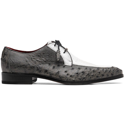 Marco Di Milano Andretti White/Gray Leather Loafer