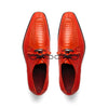 Marco Di Milano Andretti Orange Ostrich Leg Shoes 4 ANDRETTI_OSTRICH LEG_ORANGE_6  - from alligatorwarehouse.com