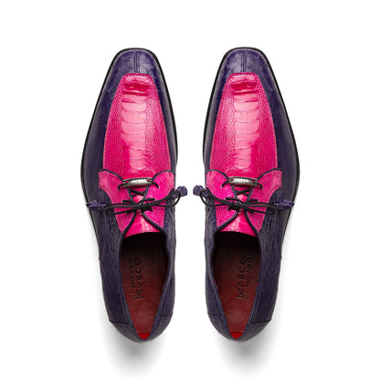 Marco_Di_Milano Andretti: Pink Suede Loafers