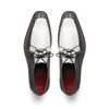 Marco Di Milano Andretti White / Grey Ostrich Leg Shoes 5 ANDRETTI_OSTRICH LEG_WHITE/GREY_6  - from alligatorwarehouse.com