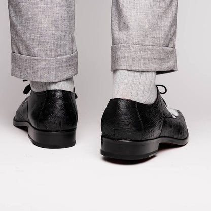 Marco_Di_Milano Andretti: Luxury White & Black Leather Loafers