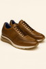 Belvedere Todd Men's Shoes Antique Brandy Exotic Genuine Ostrich Casual Sneakers 4 MEN E02 ANT. BRANDY-M-06  - from alligatorwarehouse.com