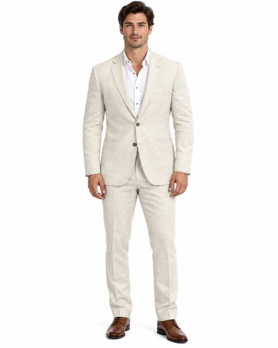 Anyone But You 2023 Glen Powell Natural Color Suit