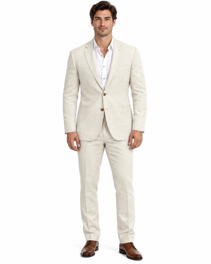 Anyone But You 2023 Glen Powell Natural Color Suit