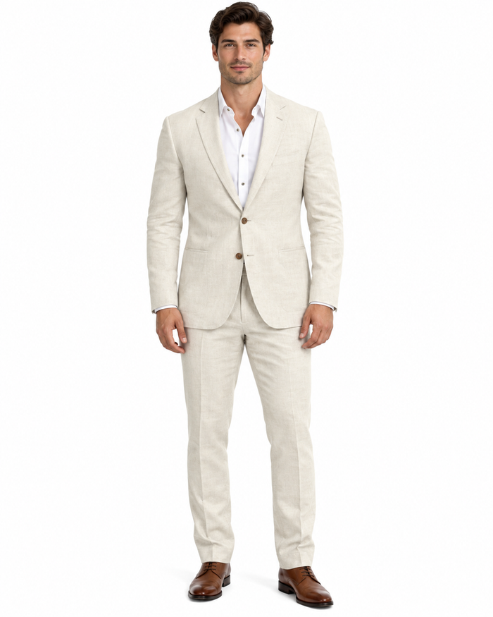 Anyone But You 2023 Glen Powell Natural Color Suit