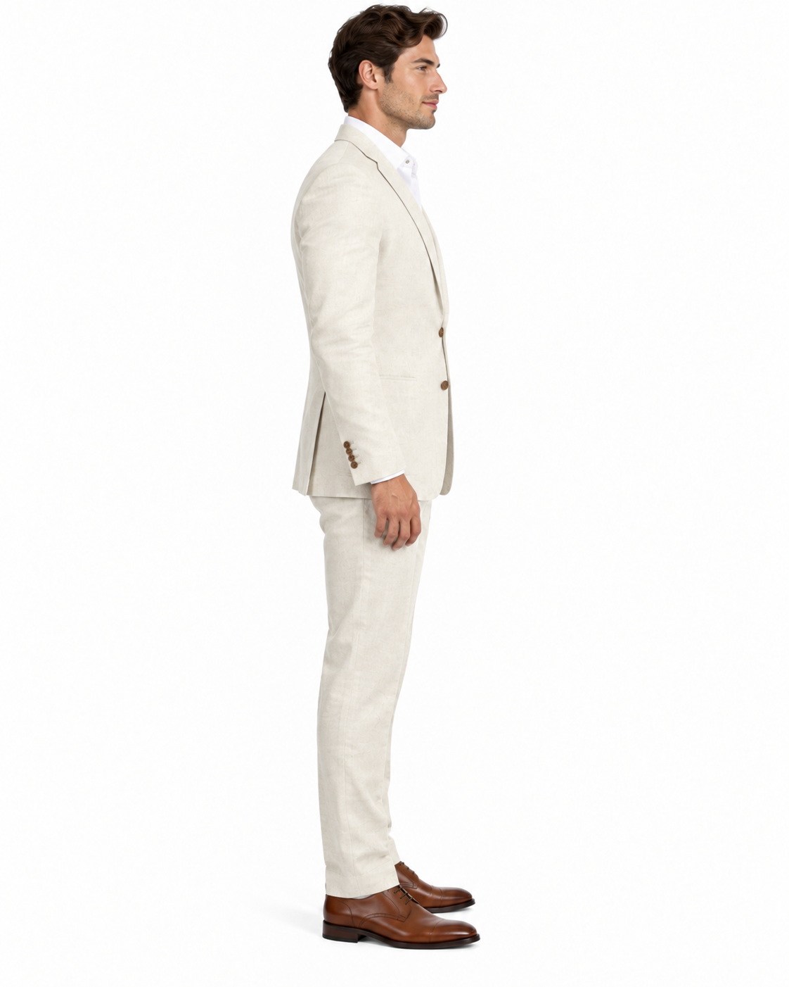 Anyone But You 2023 Glen Powell Natural Color Suit