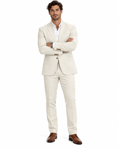 Anyone But You 2023 Glen Powell Natural Color Suit