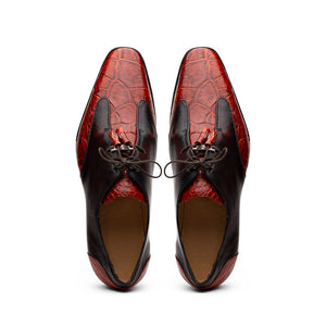 Marco Di Milano Anzio: Rustic Cognac Leather Shoe