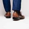 Marco Di Milano Anzio Orix Brown Alligator & Calfskin Derby 6 ANZIO_ALLIGATOR_ORIX_8  - from alligatorwarehouse.com