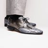 Marco Di Milano Anzio Newspaper Grey Alligator & Calfskin Derby 4 ANZIO_ALLIGATOR_NEWSPAPER_8  - from alligatorwarehouse.com