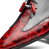 Marco Di Milano Anzio Black Cherry Alligator & Calfskin Derby 3 ANZIO_ALLIGATOR_BLACK CHERRY_8  - from alligatorwarehouse.com