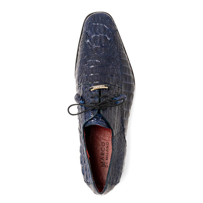 Marco Di Milano Apricena Caiman Crocodile Derby in Midnight 5 APRICENA_CAIMAN FUSCUS_MIDNIGHT_8  - from alligatorwarehouse.com