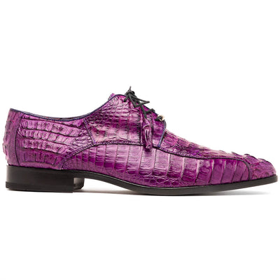 Marco Di Milano Apricena Caiman Crocodile Derby in Purple 1 APRICENA_CAIMAN FUSCUS_PURPLE_8  - from alligatorwarehouse.com