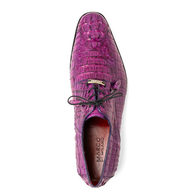 Marco Di Milano Apricena Caiman Crocodile Derby in Purple 4 APRICENA_CAIMAN FUSCUS_PURPLE_8  - from alligatorwarehouse.com