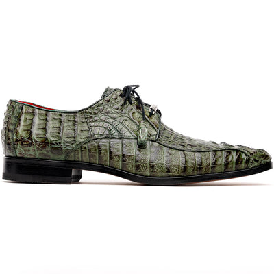 Marco Di Milano Apricena Caiman Crocodile Derby in Woodgreen 1 APRICENA_CAIMAN FUSCUS_WOODGREEN_8.5  - from alligatorwarehouse.com
