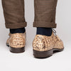 Marco Di Milano Apricena Caiman Crocodile Derby in Orix 6 APRICENA_CAIMAN FUSCUS_RUS ORIX_8  - from alligatorwarehouse.com
