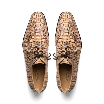 Marco Di Milano Apricena Caiman Crocodile Derby in Orix 2 APRICENA_CAIMAN FUSCUS_RUS ORIX_8  - from alligatorwarehouse.com