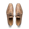 Marco Di Milano Apricena Caiman Crocodile Derby in Orix 2 APRICENA_CAIMAN FUSCUS_RUS ORIX_8  - from alligatorwarehouse.com
