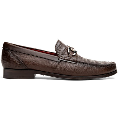 Marco Di Milano Adro Brown Caiman Crocodile/Lizard Bit Loafers 1 ADRO_CAIMAN-LIZARD RING_BROWN_8  - from alligatorwarehouse.com