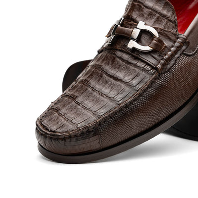 Marco Di Milano Adro Brown Caiman Crocodile/Lizard Bit Loafers 3 ADRO_CAIMAN-LIZARD RING_BROWN_8  - from alligatorwarehouse.com