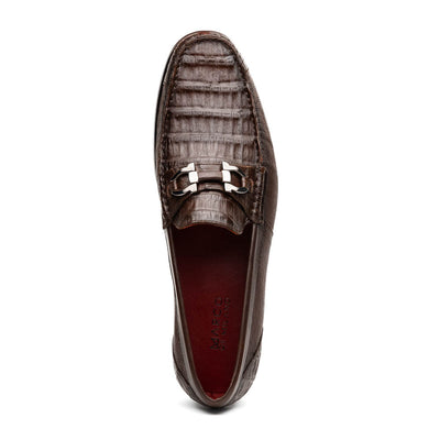 Marco Di Milano Adro Brown Caiman Crocodile/Lizard Bit Loafers 4 ADRO_CAIMAN-LIZARD RING_BROWN_8  - from alligatorwarehouse.com