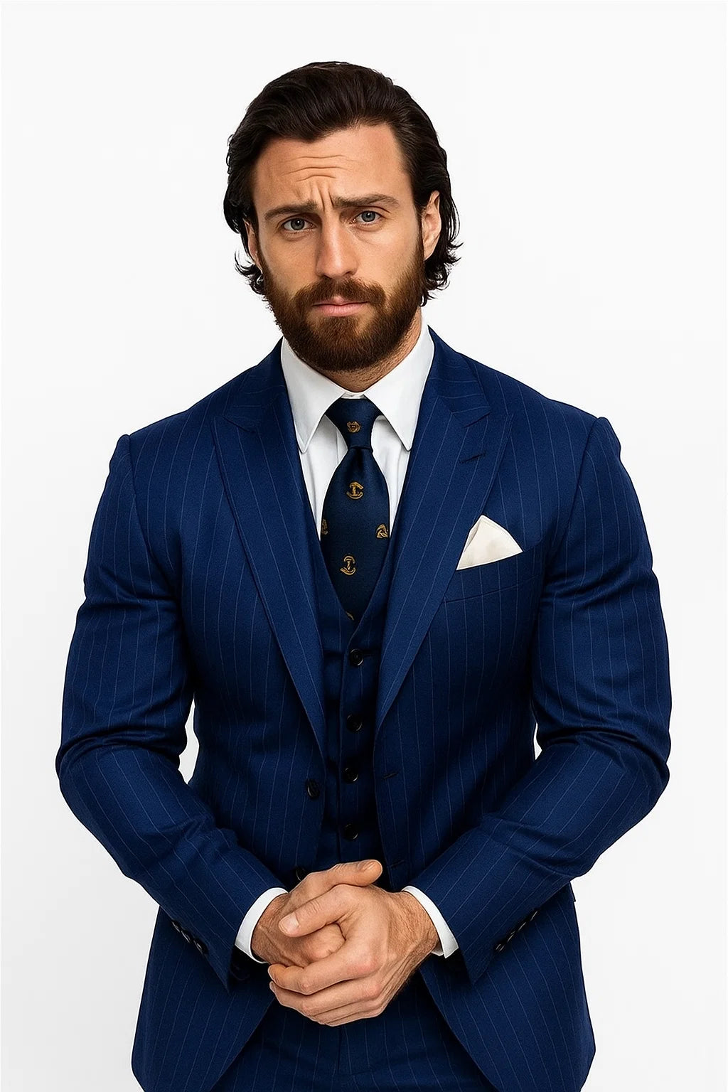 Bullet Train Tangerine Blue Suit